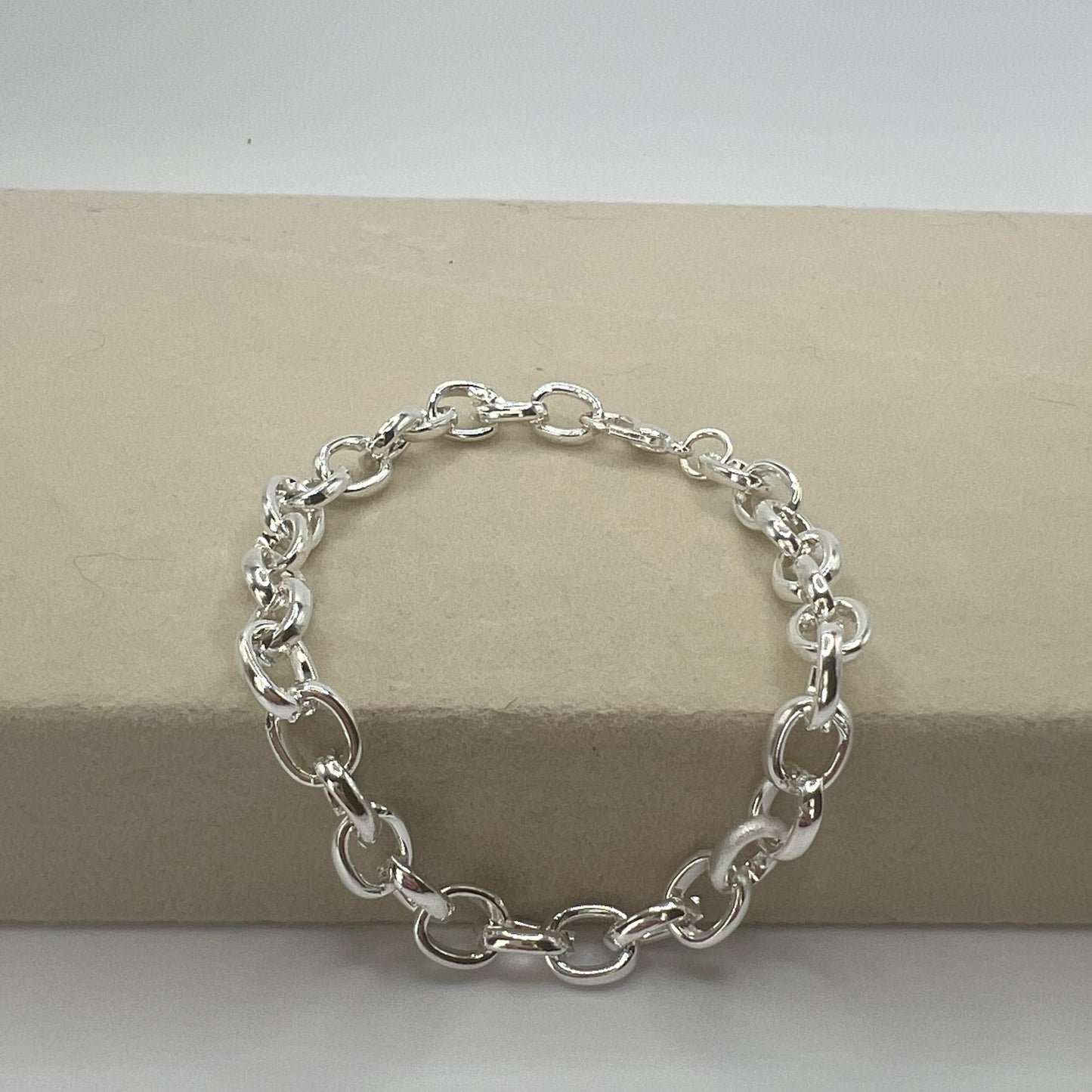 OVAL LINK BRACELET (SILVER)