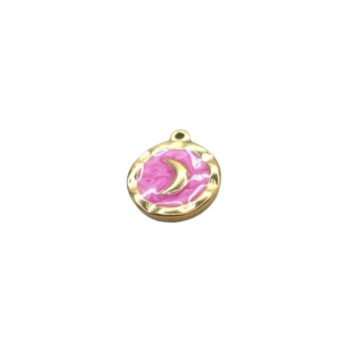 PINK MOON CHARM (GOLD)