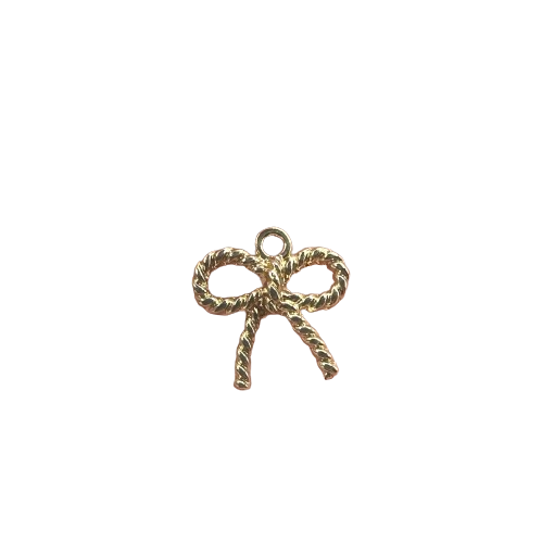 ROPE BOW CHARM (GOLD)