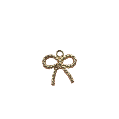 ROPE BOW CHARM (GOLD)