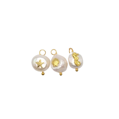 SEA PEARLS CHARMS (GOLD)