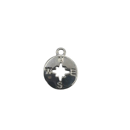 COMPASS CHARM (SILVER)