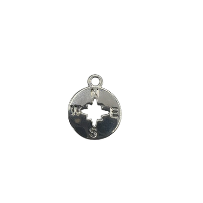 COMPASS CHARM (SILVER)