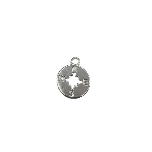 COMPASS CHARM (SILVER)