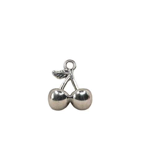 SMALL CHERRY CHARM (SILVER)