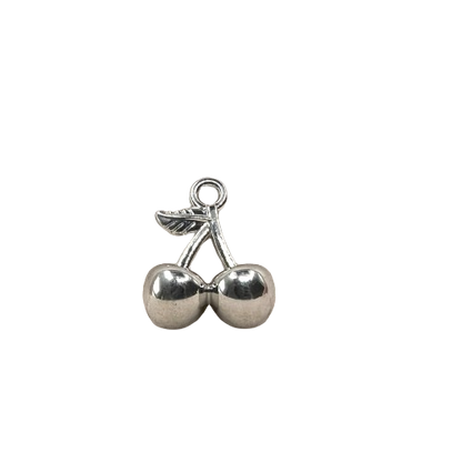 SMALL CHERRY CHARM (SILVER)