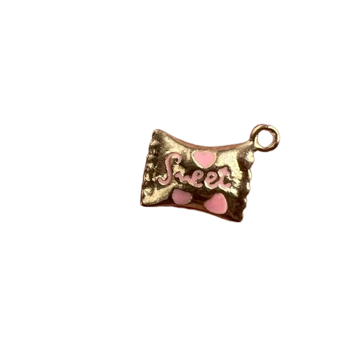 SMALL CANDY BAG CHARM (GOLD)