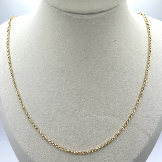 XSMALL ROLO CHAIN (GOLD)