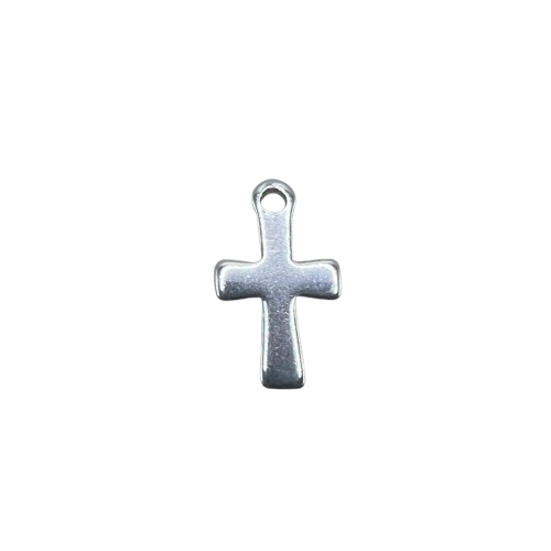 SMALL CROSS CHARM (SILVER)