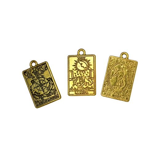 TAROT CARDS CHARM (GOLD)