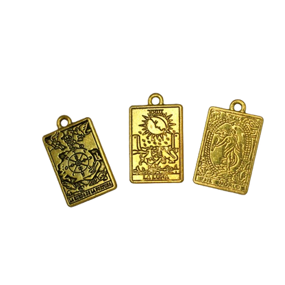 TAROT CARDS CHARM (GOLD)