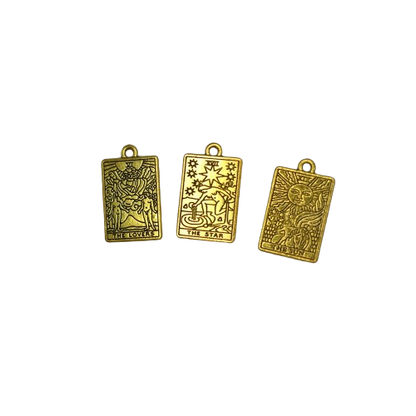 TAROT CARDS CHARM (GOLD)