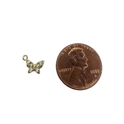 TINY BUTTERFLY CHARM (GOLD)