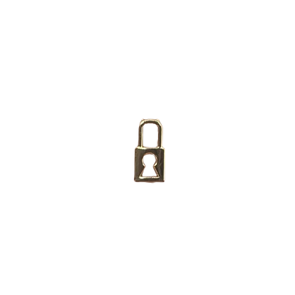 TINY LOCK CHARM (GOLD)