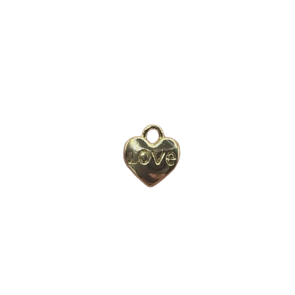 TINY LOVE HEART CHARM (GOLD)