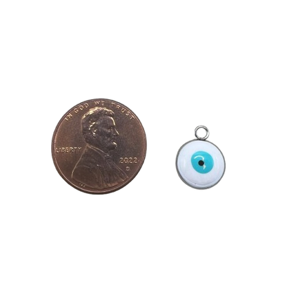 BLUE AND WHITE EVIL EYE CHARM