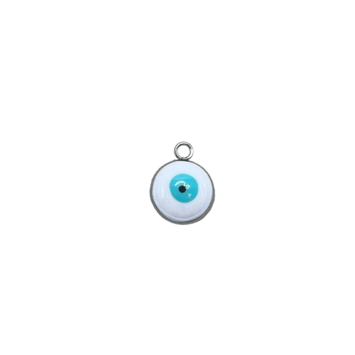 BLUE AND WHITE EVIL EYE CHARM